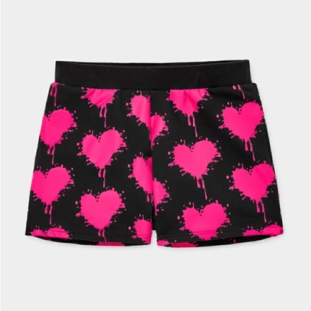 Ugg black pink heart shorts